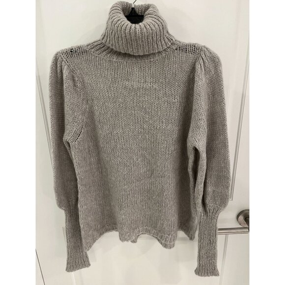 NWOT Apiece Apart Puff Sleeve Turtleneck Sweater Mohair Blend Size SMALL NEW - Picture 1 of 8